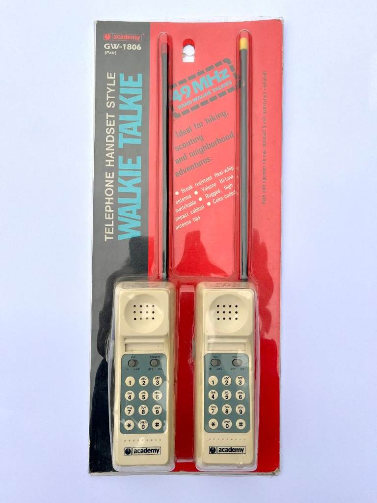 Vintage Retro Academy GW-1806 Walkie Talkies with Original Packaging Untested