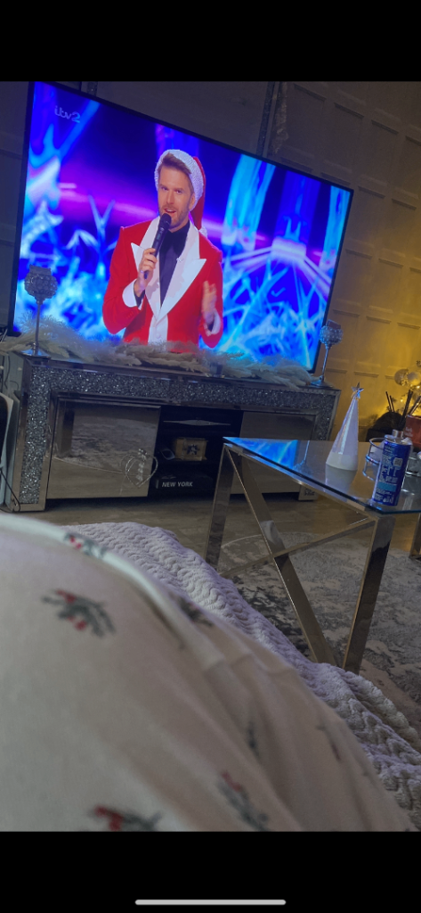 Mirrored television unit