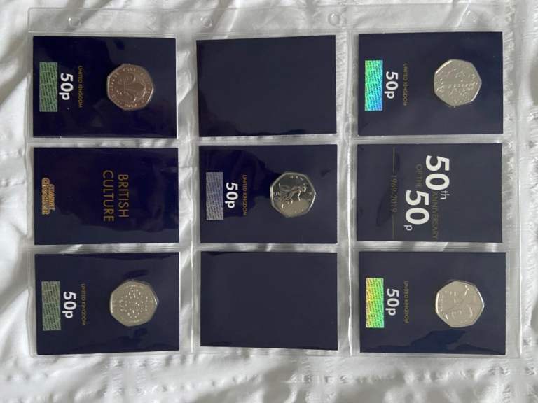 Kew Gardens 50p -  50th Anniversary 50p Coin Collection – BUC Set (Change Checker)