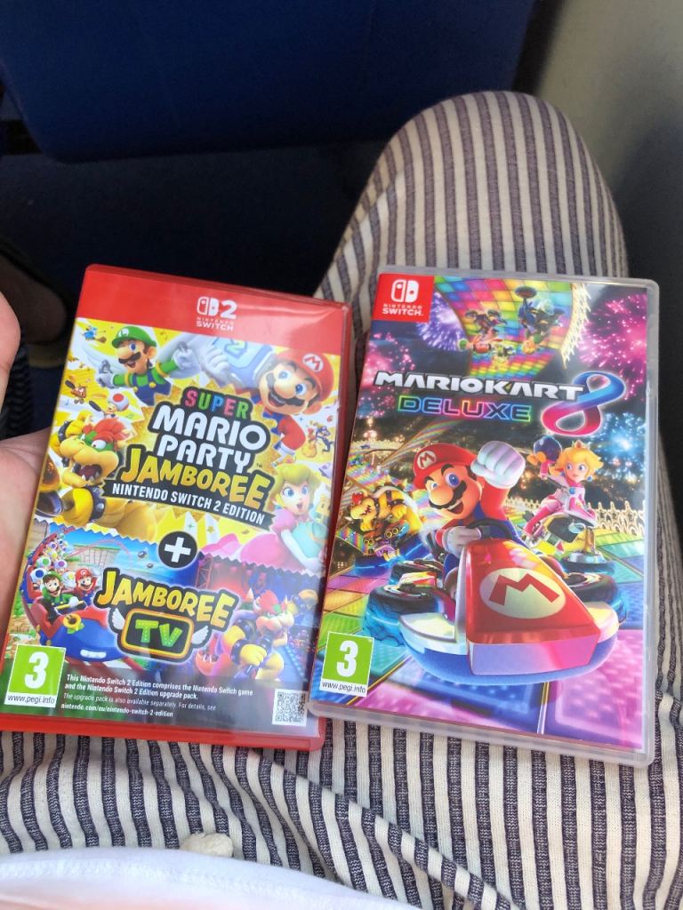 Mario party jamboree plus tv and Mario kart 8 deluxe 