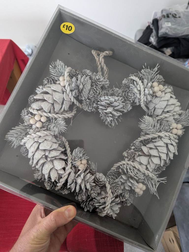 Heart shaped Christmas Wreath 
