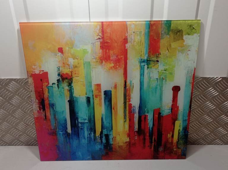 Tempered Glass Wall Art, NEW 50 X 50 cm