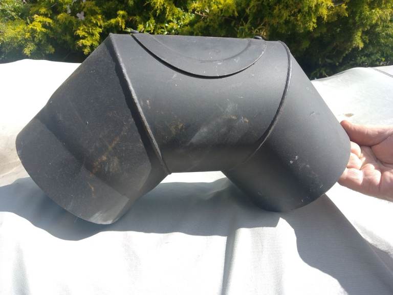 90 degree flue pipe