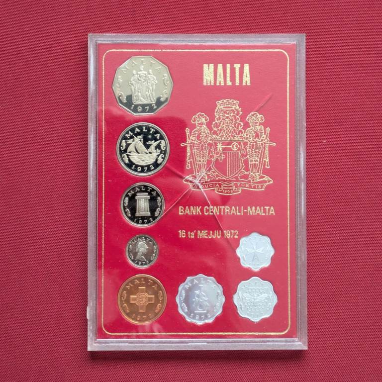 1972 MALTA coin year set