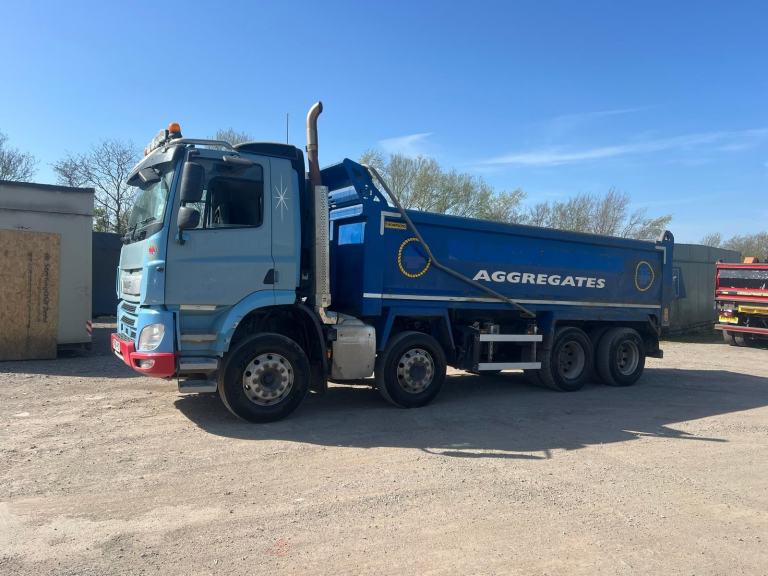 DAF TRUCKS CF 410 8X4 STEEL BODIED TIPPER , MANUAL, WEIGHER, SHEET 
