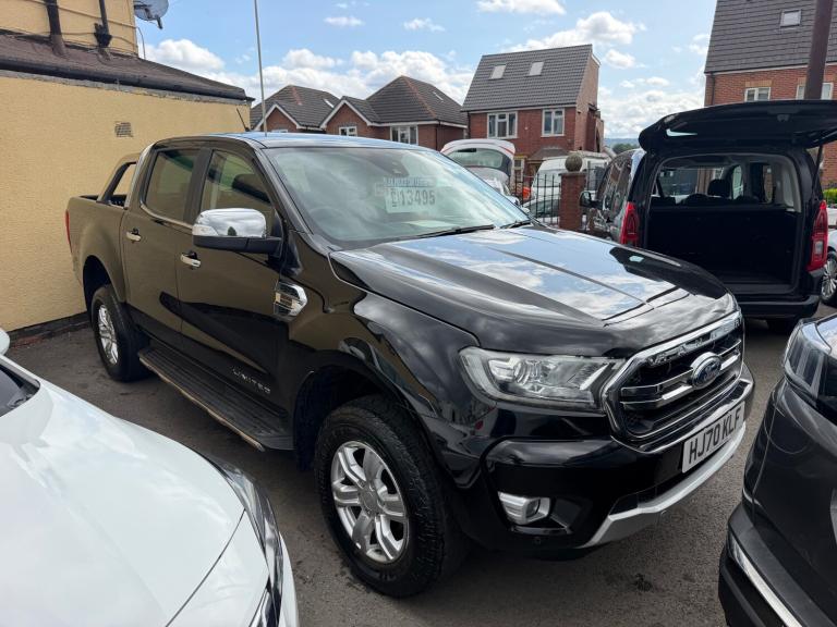 2020 70 FORD RANGER 2.0 ECOBLUE 170 LIMITED 1 4WD BLACK DOUBLE CAB PICK UP 4X4
