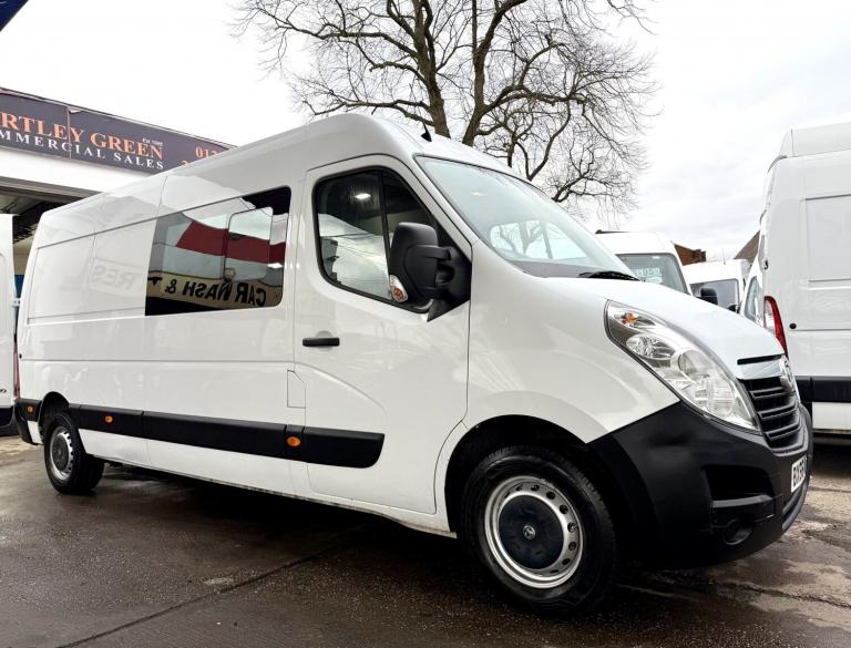 VAUXHALL MOVANO Crew LWB x 6 Seats Ex Ministry 2.3 ULEZ COMPLIANT (No Add Blue)