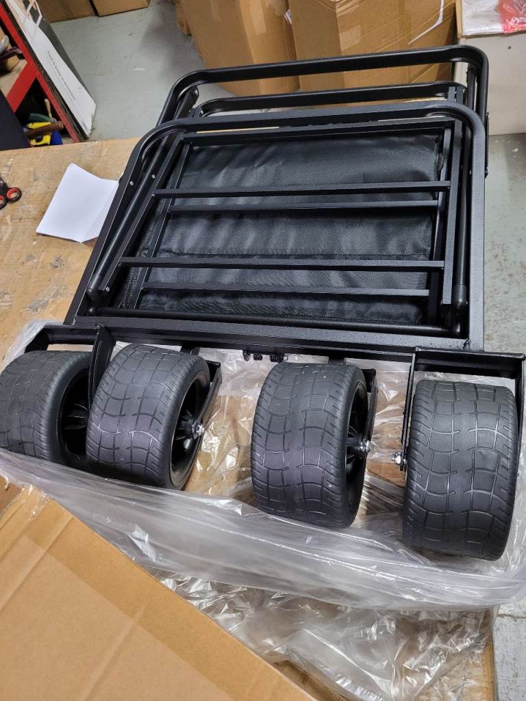 New Folding Wagon with Wide Wheels