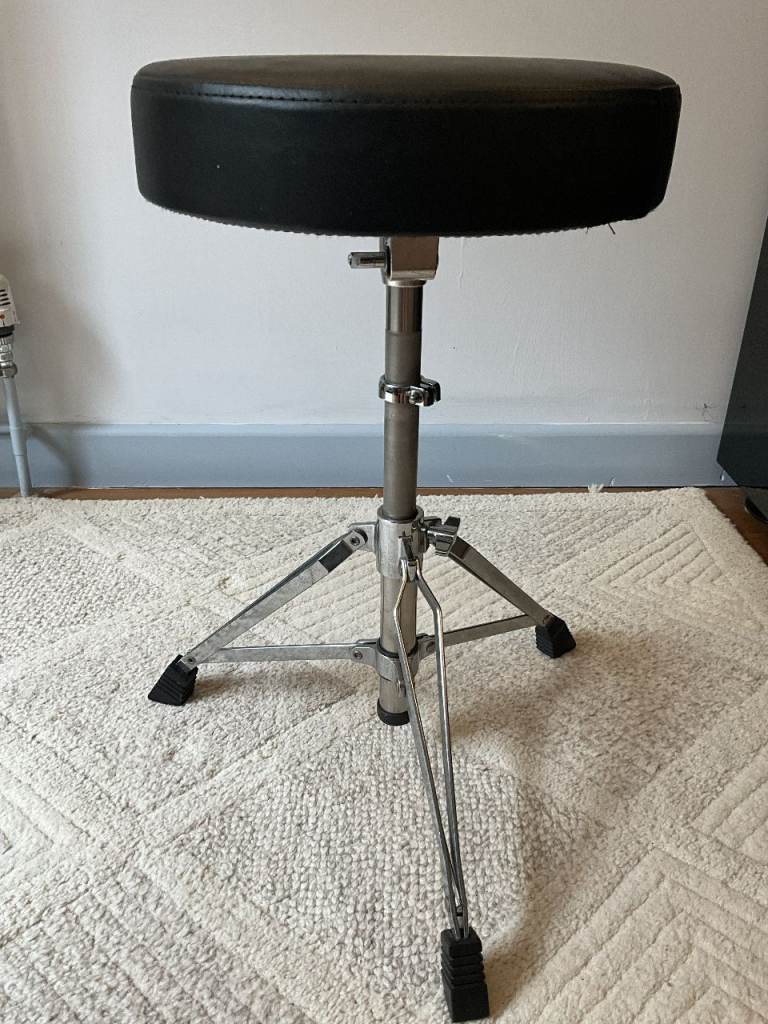 Black Drum Stool / Throne – Good Condition