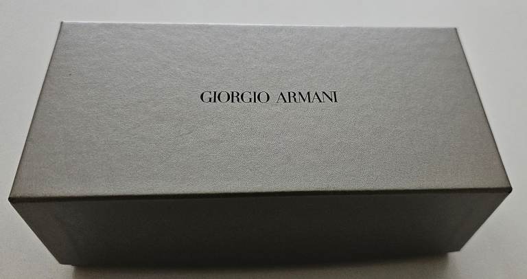 Giorgio Armani Havana Glasses Box or Gift Box in Silver L18xW9xH6.5cm
