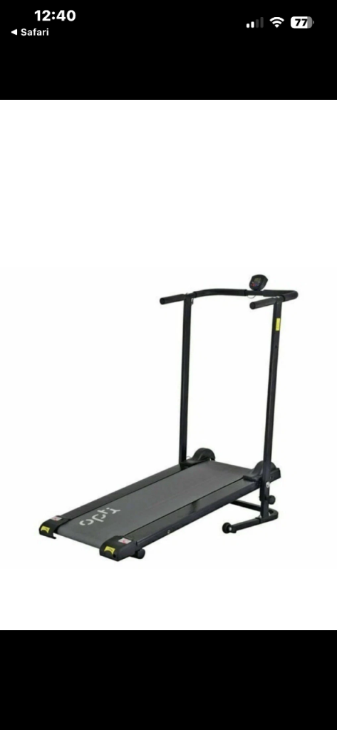 Non motorised treadmill. Brand new. Built but never used 