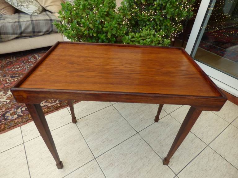 Antique Vintage console side Table - Tray FOLDABLE Legs VG.C