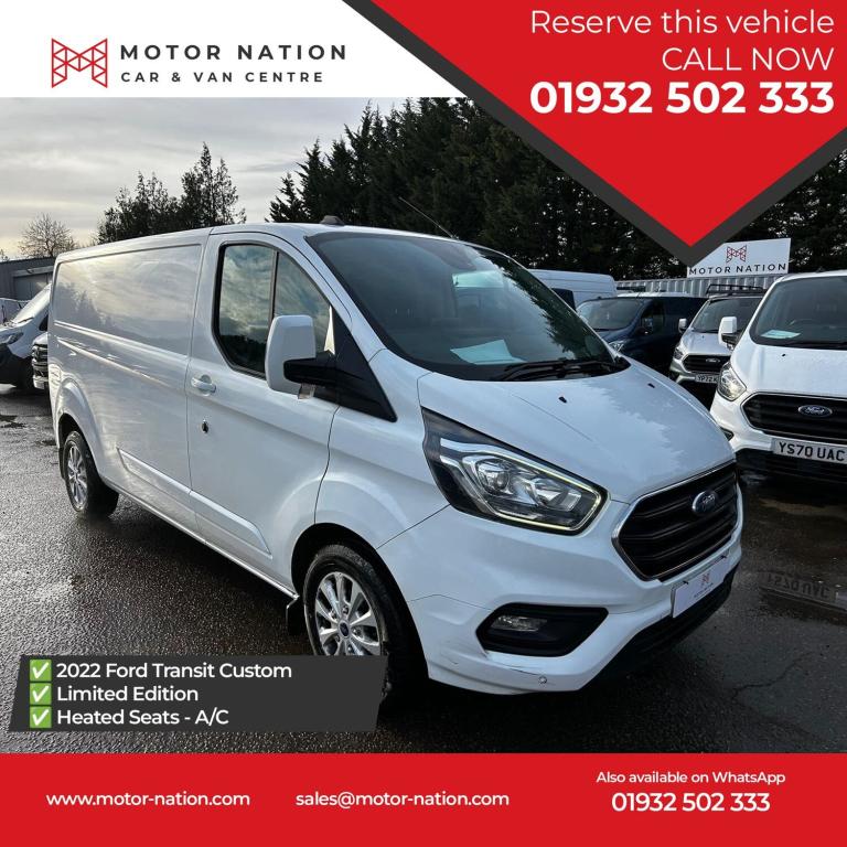 2022 Ford Transit Custom 2.0 300 EcoBlue Limited Panel Van 5dr Diesel Manual L2 H1 Euro 6 (s/s) (...
