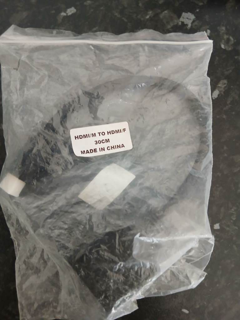 New HDMI M to HDMI F Cable 30cm