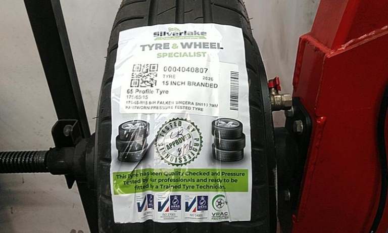 175-65-R15 84h Falken Sincera Sn110 7mm Partworn Pressure Tested Tyre