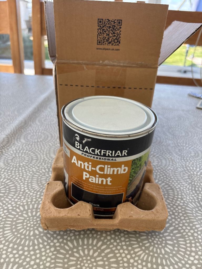 Blackfriar Professional Anti-Climb Paint – Brand New, Black