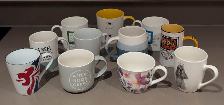 Set of 11 Assorted MUGS all in amazing condition & AS NEW