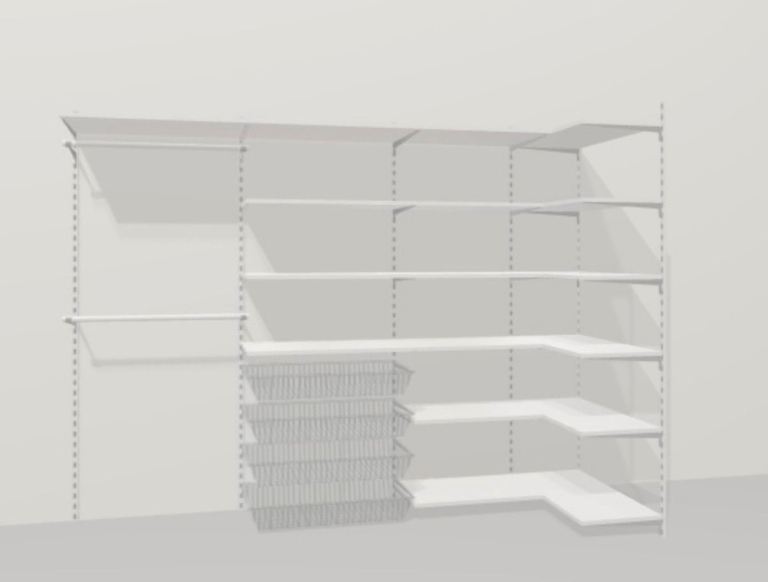 Regalraum P-SLOT Twin-slot Wall-mounted Shelving System *STILL BOXED*