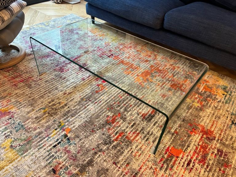 Clear Glass Coffee Table – Good Condition