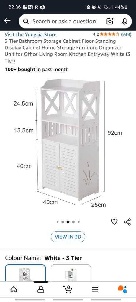 Bathroom storage cabinet (se165st)