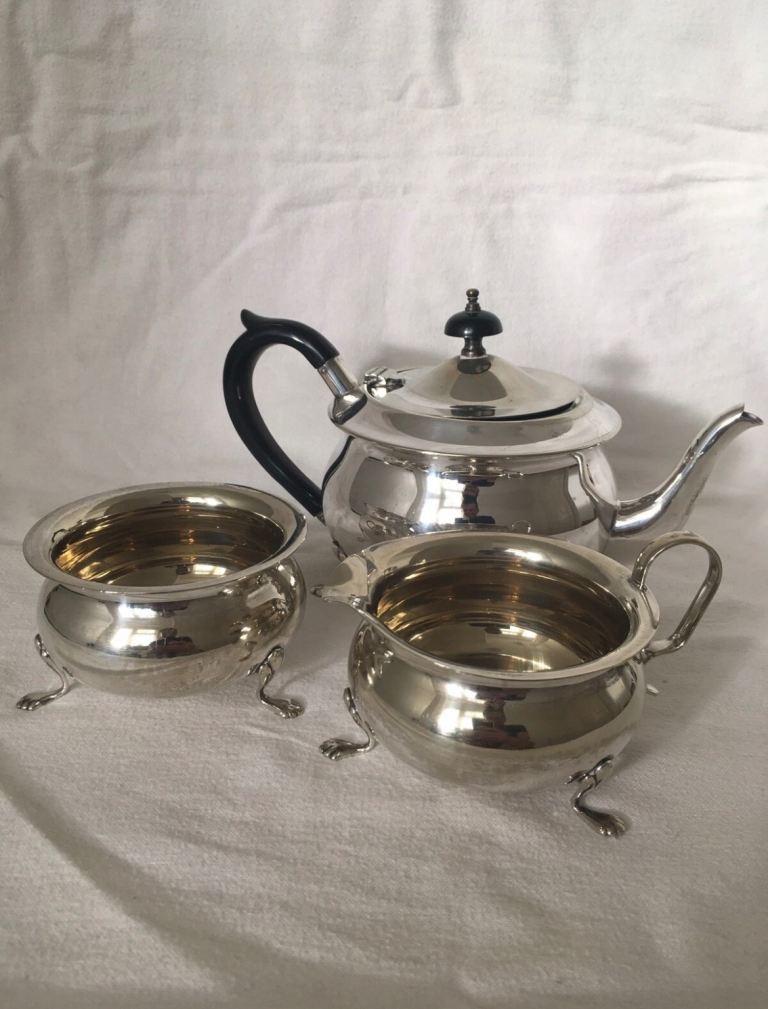 Vintage Yeoman Plate Silver Plated Teapot Set