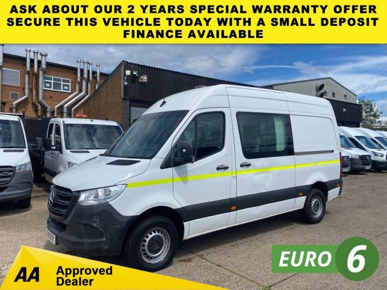 2019 19 MERCEDES-BENZ SPRINTER 2.1 314 CDI L2 H2 MWB H/ROOF 140BHP. RWD. CREW CA