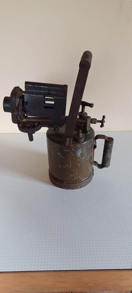Antique industrial blowlamp