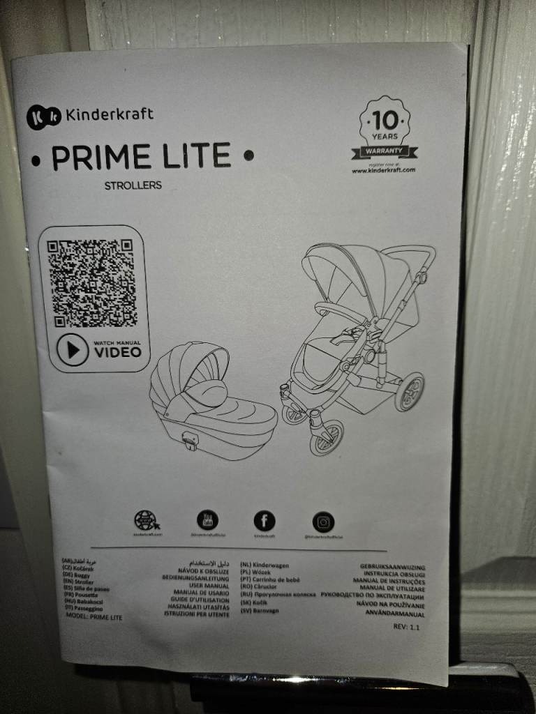 KinderKraft Prime Lite 3-in-1 Travel System – Used but in Great Condition 🌟
