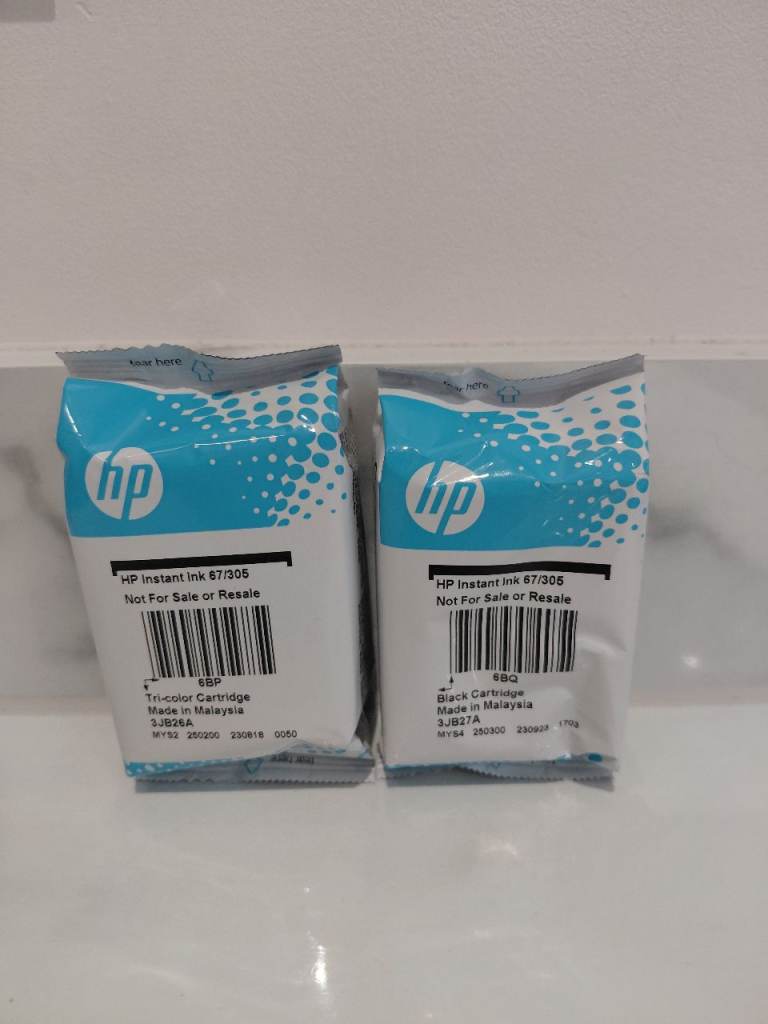 HP Instant Ink 67/305 Cartridges - Black and Tri-Colour, New
