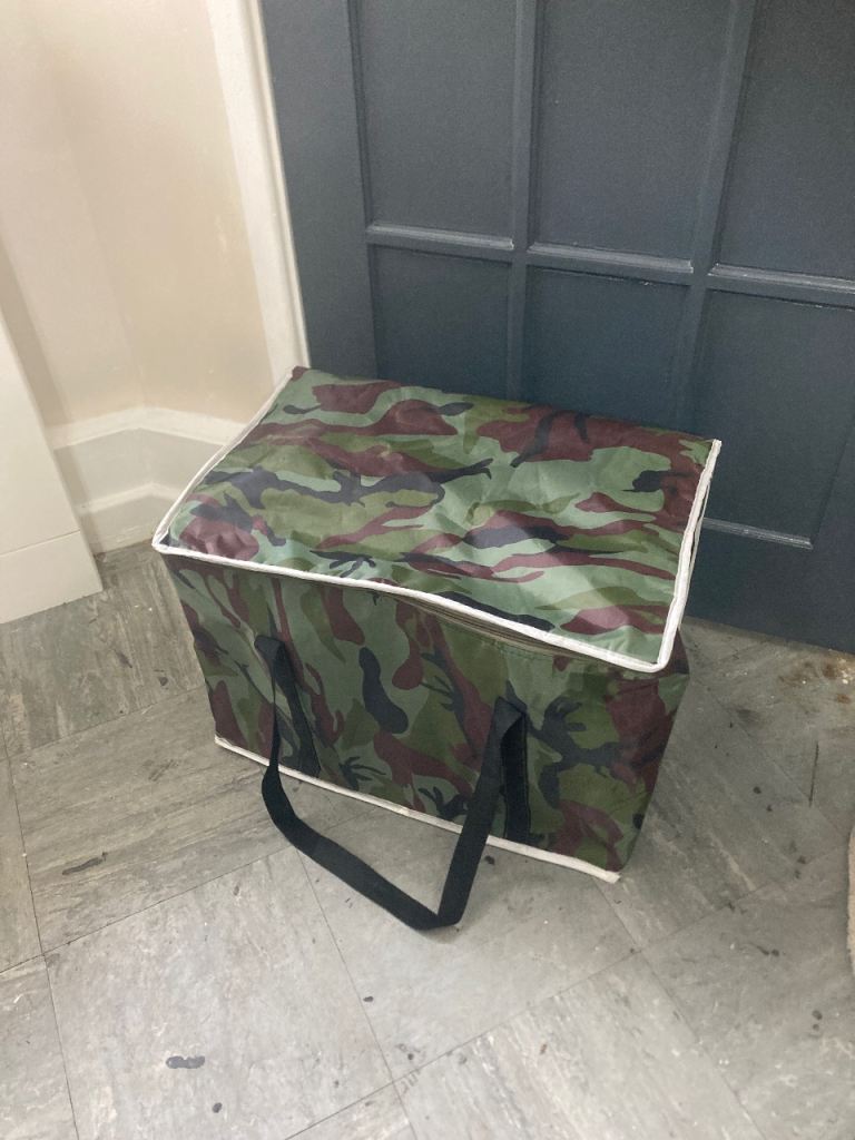 A large freezer travel or camping bag 