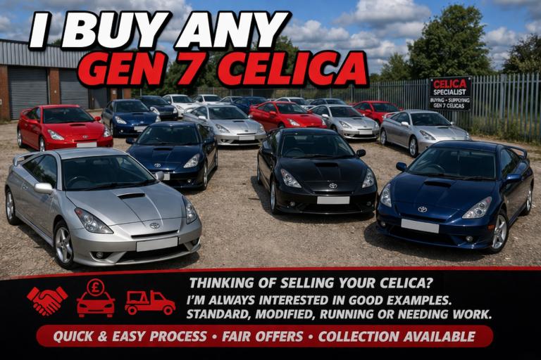 Toyota Celica Gen 7 Sell Yours or Find One Today Hassle Free 