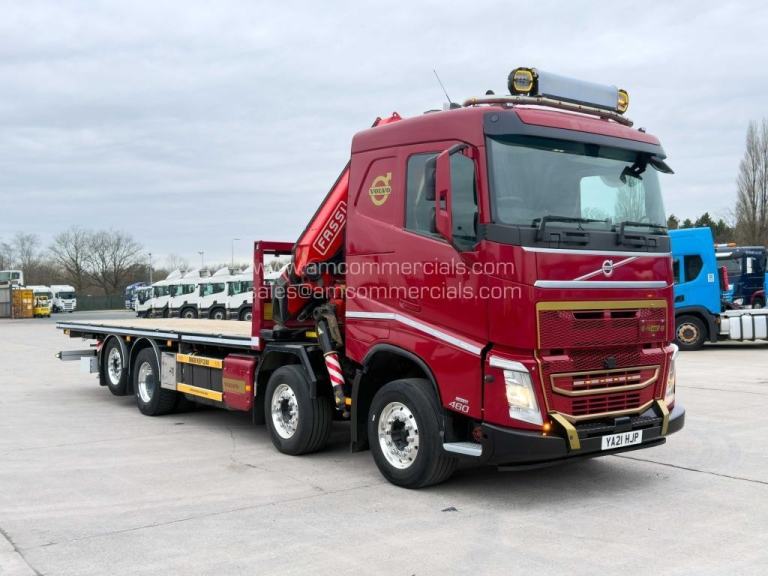 2021 (21) VOLVO FH 460 8X2 CRANE MOUNTED FLATBED