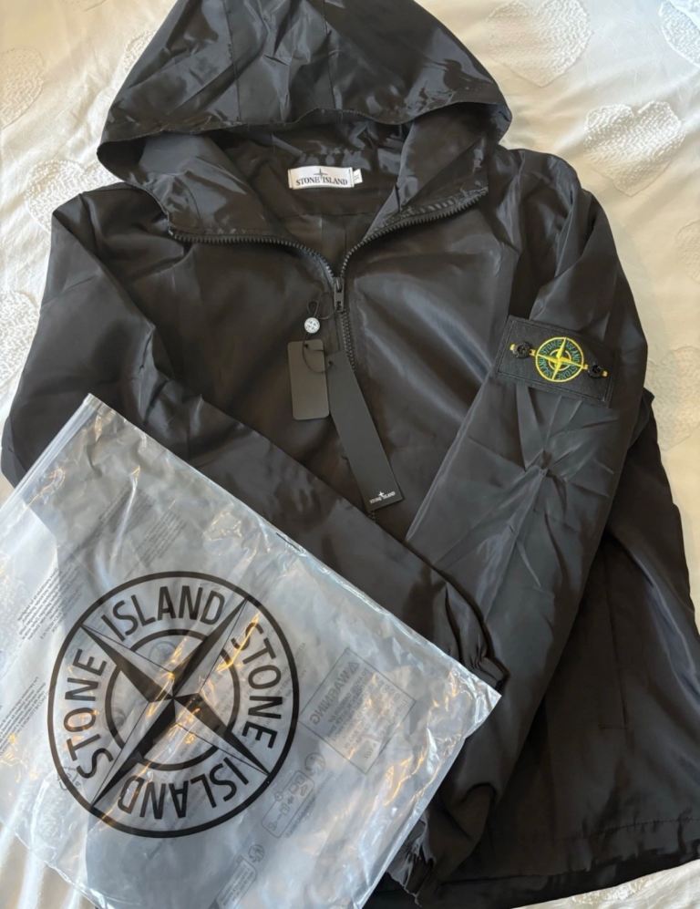 Stone Island Black Nylon Jacket - Brand New with Tags