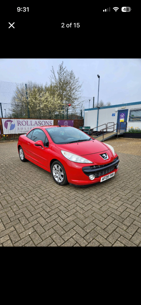 Peugeot, 207, Convertible, 2009, Manual, 1598 (cc), 2 doors