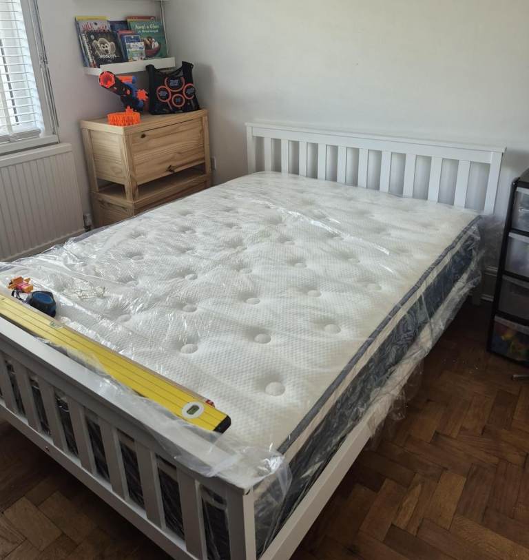 Brand New Wooden Single Bed - Finest Quality!✨ OAK Color 25% Off Sale! Free Delivery & COD !! **