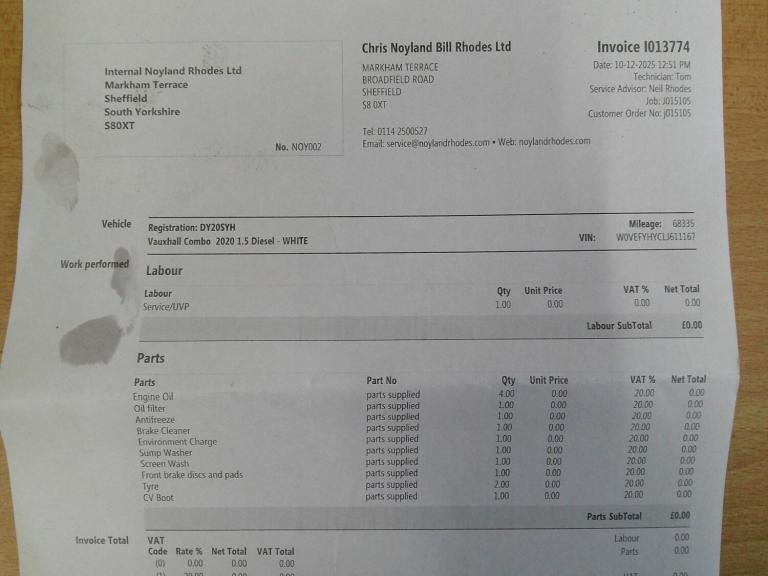 VAUXHALL COMBO 1.6 Turbo D 2300 Sportive 2020