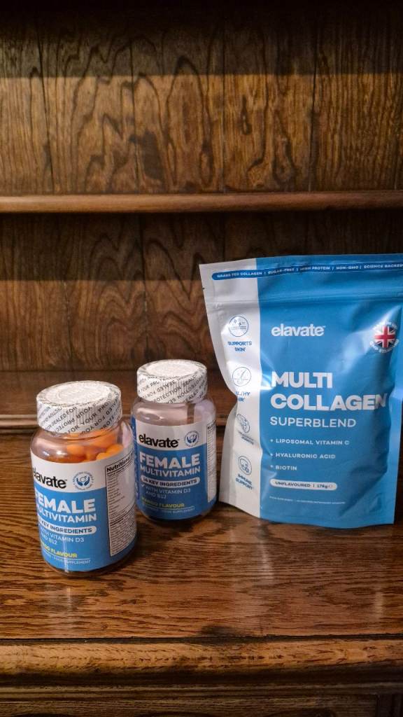 Elevate Collegen powder and multi vit gummies