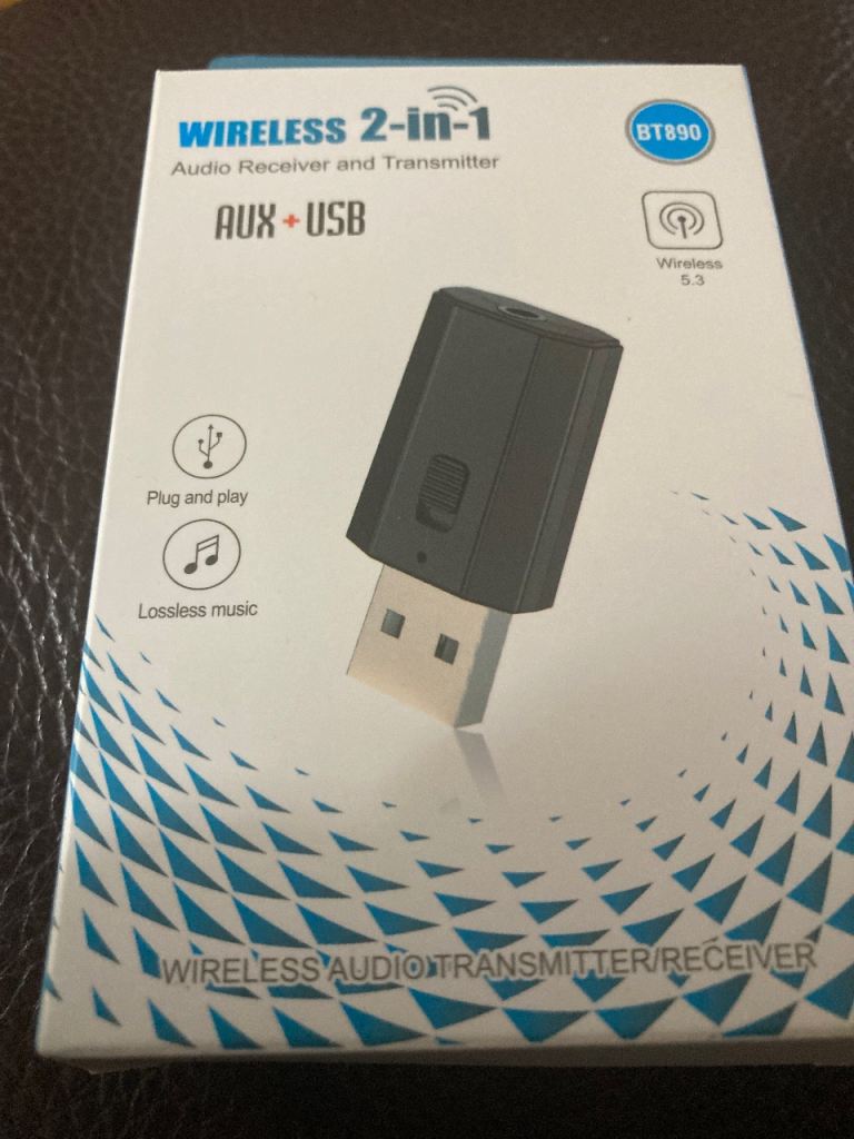New Wireless 2-in-1 AUX + USB Audio Receiver Transmitter