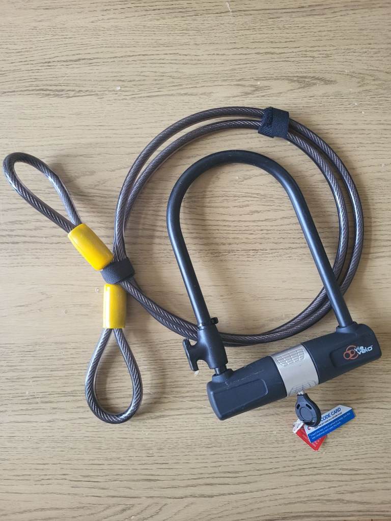 Lock and Cable Bike Lock Set, Via Velo – As Good As New