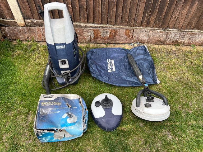 Mac Allister 2 Pressure Washer & Surface Cleaner and Extras 