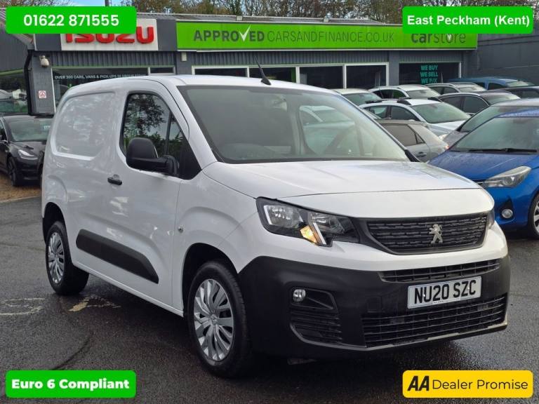 2020 Peugeot Partner 1.5 BlueHDi, 42,000 miles, ULEZ Euro 6, FSH, 1 owner, 5-Speed Manual, Air C ...