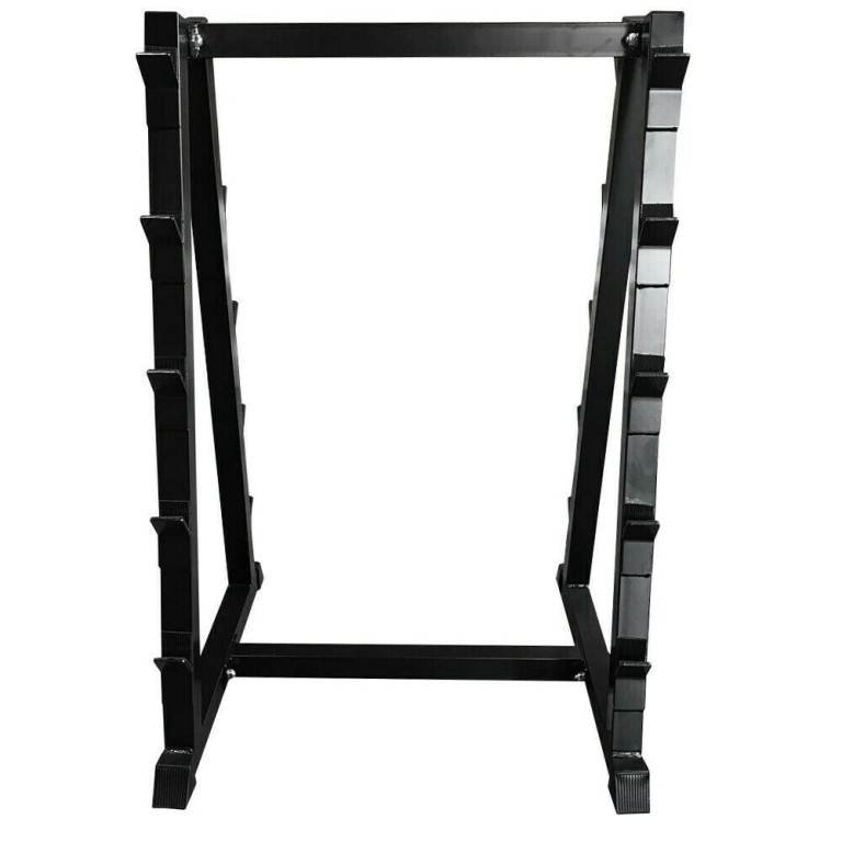 FXR Sports Commercial Round Rubber Straight 10 Pair Barbell Storage Rack