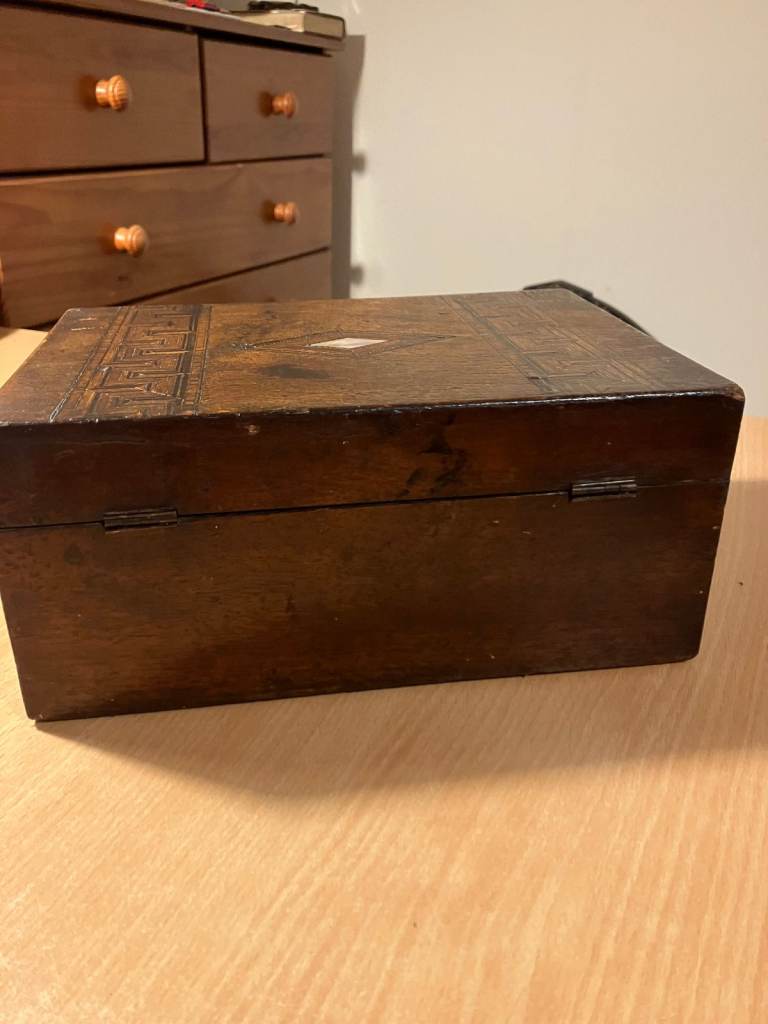 Antique Tunbridge Ware Trinket/Jewelry Box