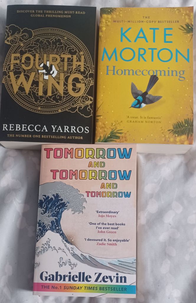 Selection of three popular paperback novels