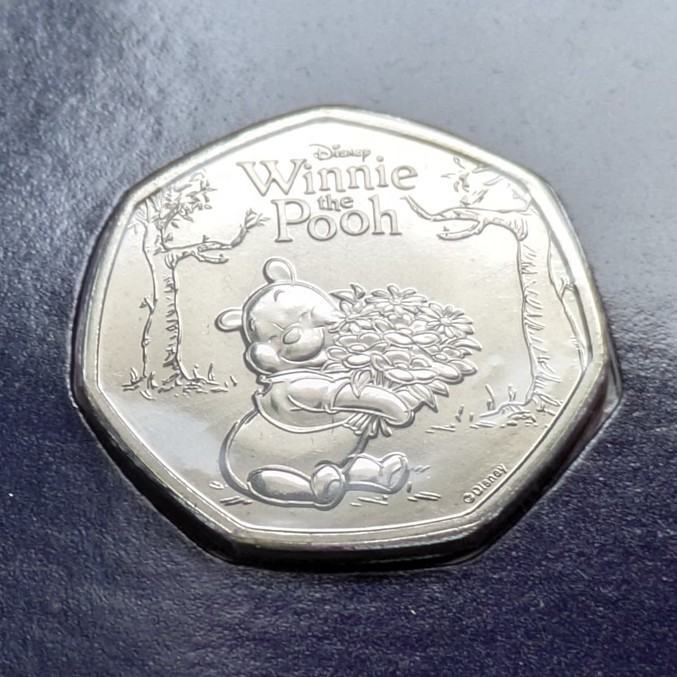 50p 2026 - WINNIE THE POOH Brilliant Uncirculated ChangeChecker Coin