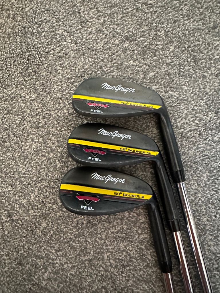 MacGregor Golf Wedges Set - 52, 56, 60 Degree, Good Condition