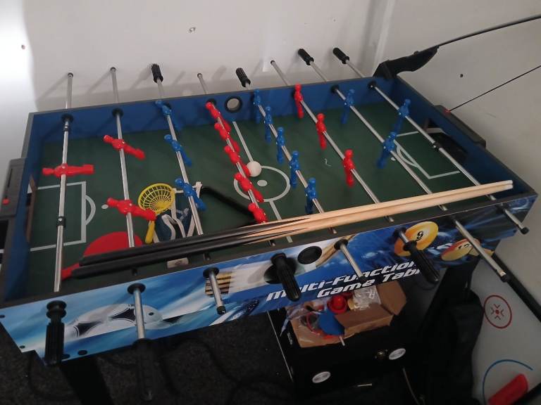 Multi-Function Games Table - Football, Pool, Air Hockey