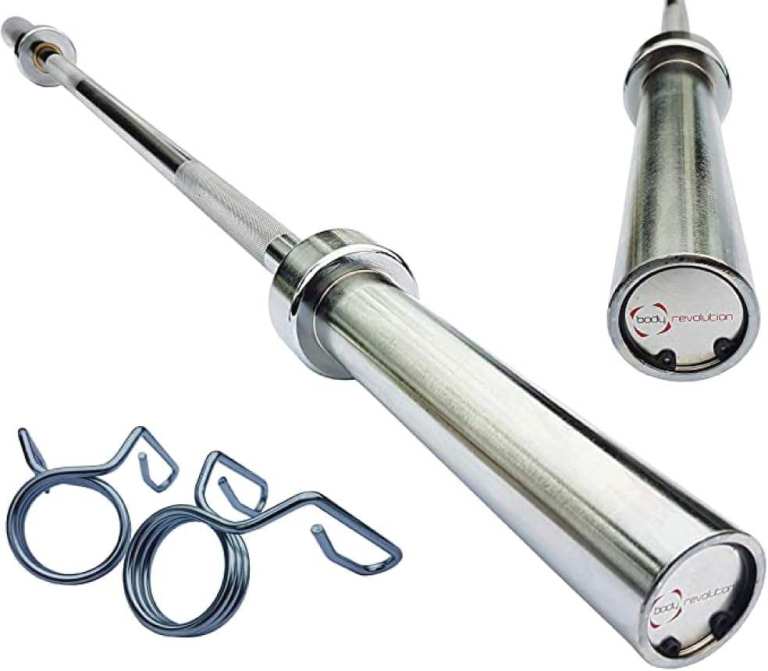 Olympic Barbell Bar 6ft 1.83m 2" Weight Plates 15kg Chrome