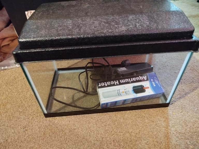 Small fish tank with lid 