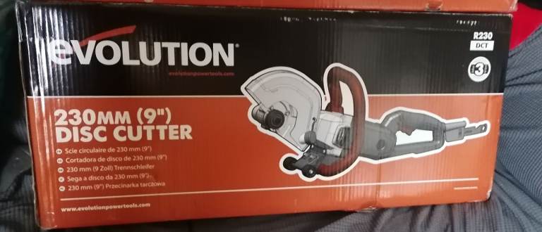 image for Brand new! Evolution R230DCT 230mm Cordless Electric Disc Cutter Multi-Material Saw 